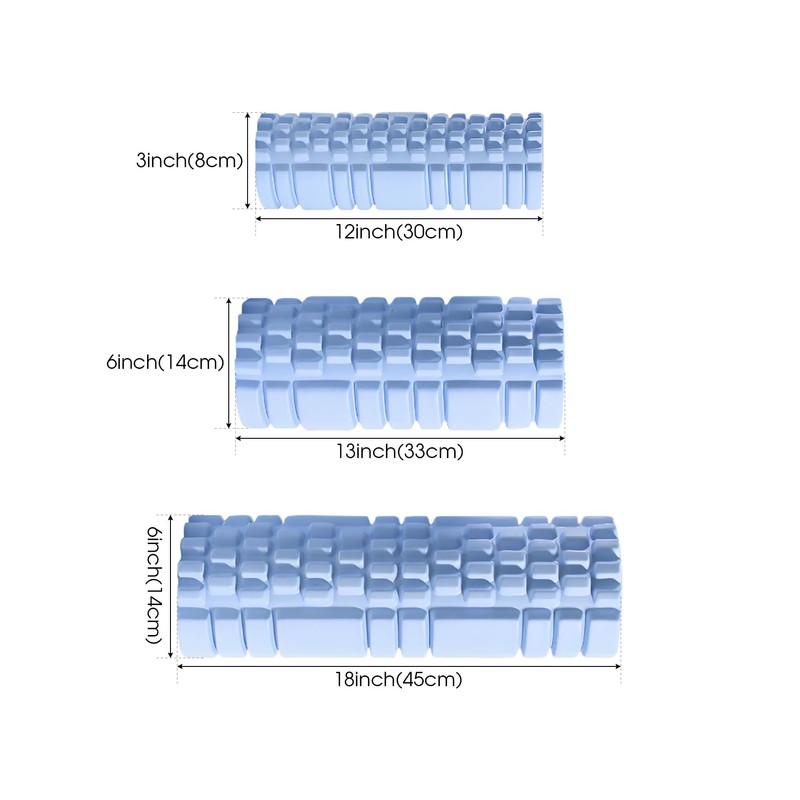 Foam Roller - LULUWA Yoga Exercise Rollers for Deep Tissue