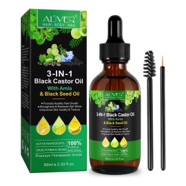 Aceite Puro 3 En 1 Oil Ricino Negro + Amla + Semilla Negra