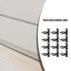 HOMSFOU 20pcs Cabinet Foot Buckle Baseboard Toe Kick Clips Furniture