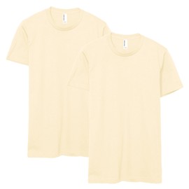 American Apparel Fine Jersey T-Shirt, Style G2001, Multipack, Cream (2-Pack)