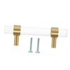 GRIRIW Simple Style Acrylic Drawer Pulls Replacement Handles for Cabinets