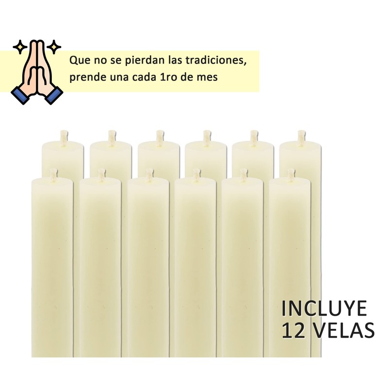 Eucaris - Paquete 12 Velas de la Divina Providencia Mini