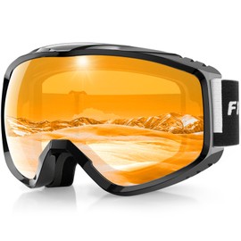 findway OTG Ski Goggles - Over Glasses Snow Snowboard Goggles for Men Women Adult & Youth - Anti-Fog 100% UV Protection