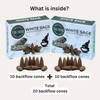 TRUMIRI White Sage Backflow Incense Cones - 20 Waterfall Cones