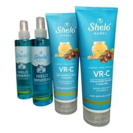 2kits Hielo Mineral Crema Vrc Shelo Nabel Regalo Aloe Vera Mentol Eucalipto