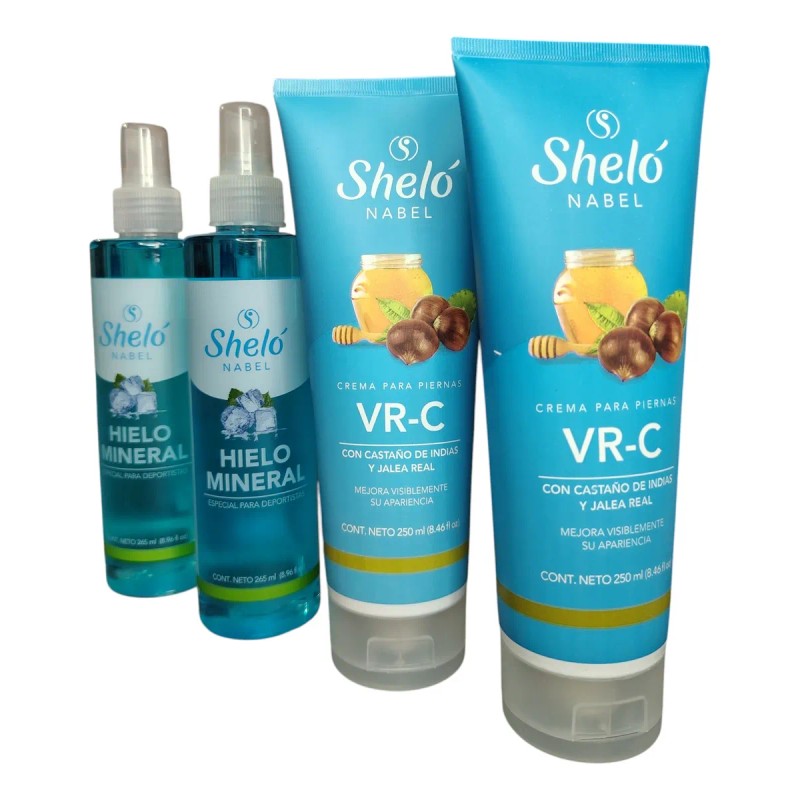 2kits Hielo Mineral Crema Vrc Shelo Nabel Regalo Aloe Vera