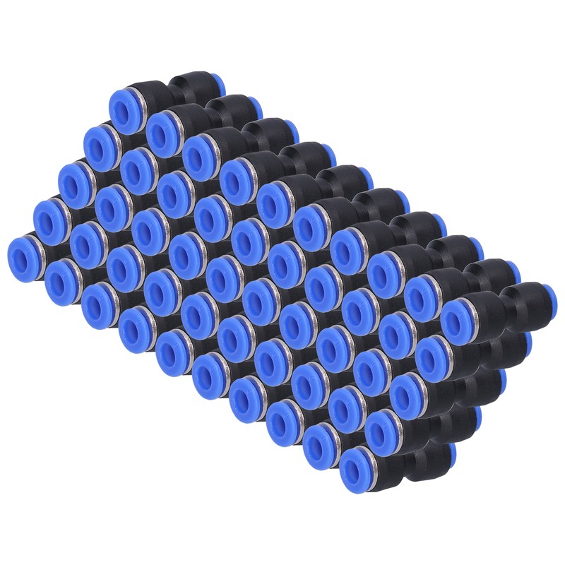 50Pcs Pneumatic Reducing Connector Straight Push in Reducer Fittings for