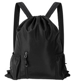 Ninonly Knapsack, Gym Sack, Large Capacity, Waterproof, Lightweight, Foldable, Separate Wet and Dry Knapsack, Pool Bag, Multifunction, Shoe Storage Bag, Eco Bag, Drawstring Bag, Swimming, Exercise,