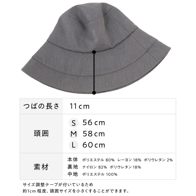 HAT MIKKE Women's Hat, Foldable, UV Protection, 100% Light Blocking,