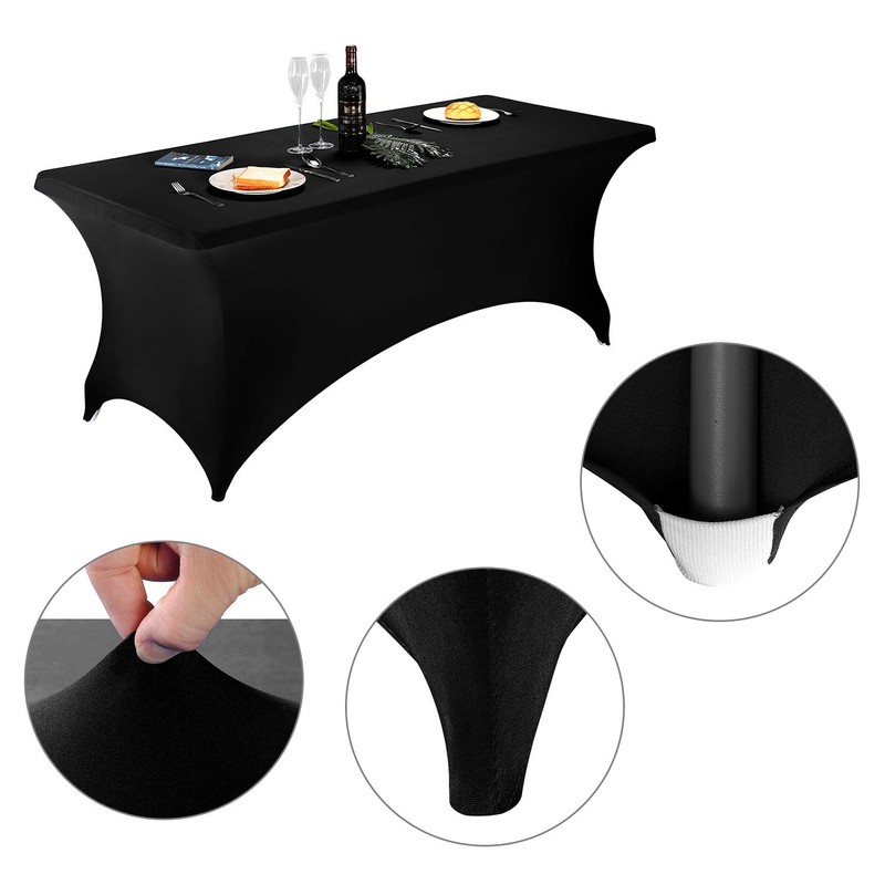 LZY Spandex Fitted Stretch Table Cover for 6 ft or