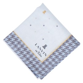 [ランバンオンブルー] レディース プリントハンカチ 17306009 ハンカチ 女性 17306009C サックス[C] 約 横48cm×縦48cm