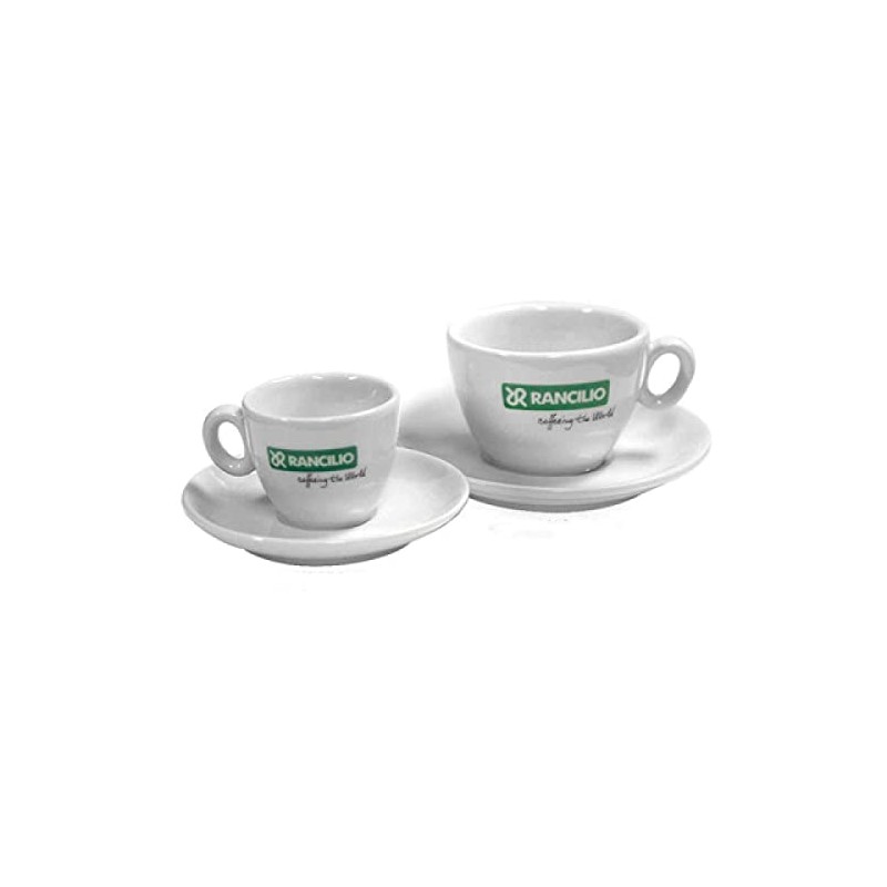 Rancilio Cappuccino Cup and Saucer Set of 6
