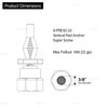 Sammys X-Press 8150922-25 Vertical Rod Anchor Super Screw with 3/8