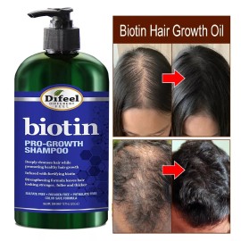 Pro-Growth Biotin Shampoo BIOTIN Formula Premium para el Crecimiento del Cabello Pelo Rapido y Efectivo ys