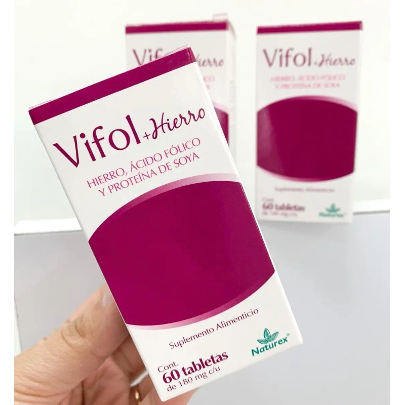 Vifol Hierro Ácido Fólico Proteína Soya Naturex