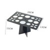 Mikinona Nail Art Brush Drying Holder Cosmetic Shelf Black Foldable