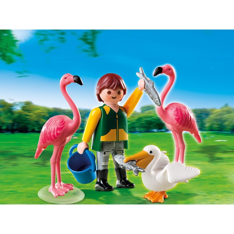 PLAYMOBIL 4758 Animal Groomer with Exotic Birds