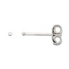 Sterling Silver Very Tiny 1mm Ball Stud Earrings/Nose Studs for
