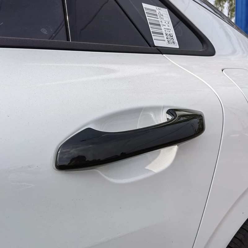 AOKIO ABS Glossy Black Exterior Door Handle Cover Trim for
