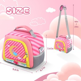 Travel Carrying Case Compatible with Yoto Player Bluetooth Speaker,Cards Storage Bag with Handle and Shoulder Strap, Travel Storage box for Player & Headphone Accessories (Pink)