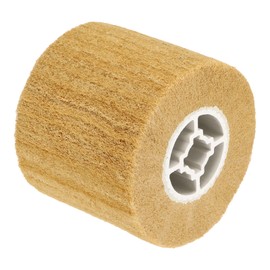 uxcell 120x100x19mm 800 Grit Non-Woven Polishing Burnishing Wheel Nylon Wire Drawing Abrasive Flap Wheel for Surface Treatment Stainless Steel Copper Aluminum Yellow