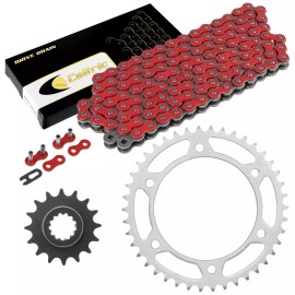 Caltric Red Drive Chain And Sprocket Kit for Honda CBR600RA CBR600RR 09-18 525-Chain