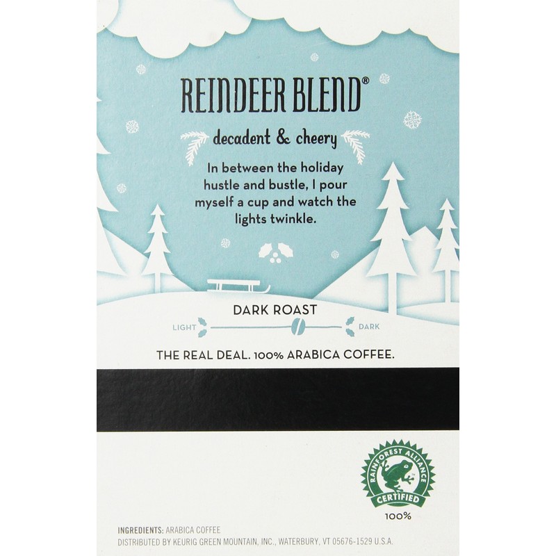 Caribou Reindeer Blend Keurig 2.0 K-Cup Pack, 32 Count