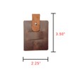 Hide & Drink, Thick Leather Cable Holder Design for Wired