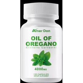 4000mg Pure Wild Oregano Oil Capsules 84% High Strength Carvacrol 100% Natural