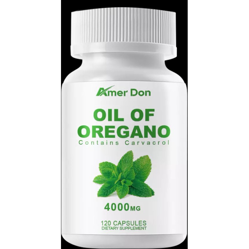 4000mg Pure Wild Oregano Oil Capsules 84% High Strength Carvacrol