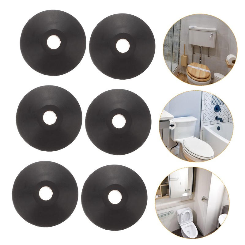 SHINEOFI 20pcs Replacement Rubber Washers for Toilet Tank Bolts Conical