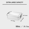 DAITET Leak-Proof Lunch Box Stainless Steel Bento Lunch Food Box