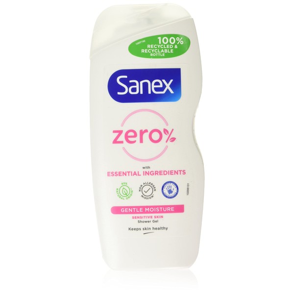 Sanex Zero% Sensitive Shower Gel 225 ml White