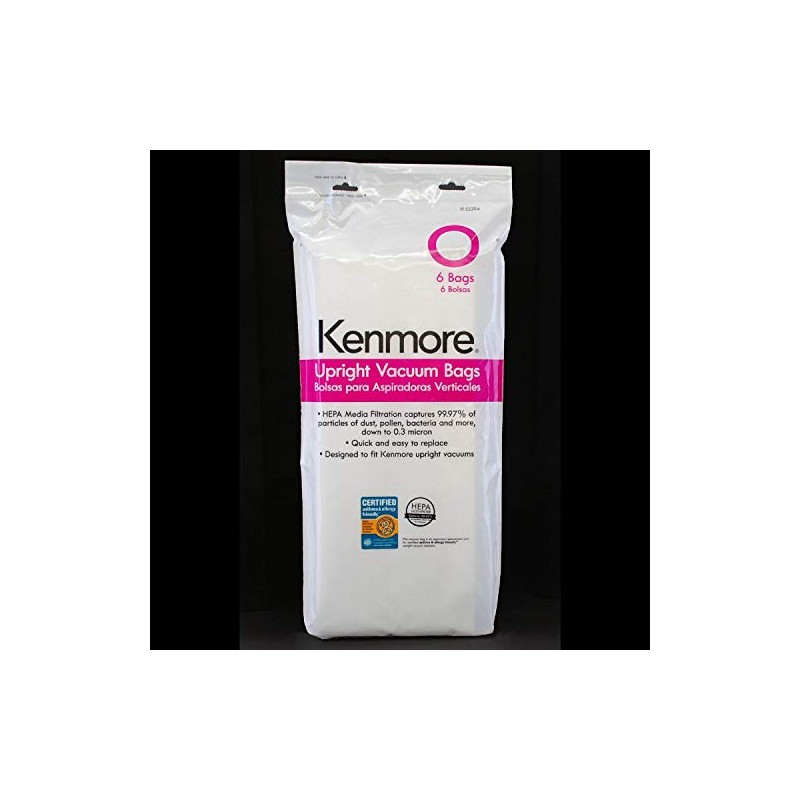 Kenmore 53294 6 Pack Type O HEPA Vacuum Bags for