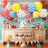 Glooglitter 16 Pcs Circus Theme Party Decorations Chinese Paper Lantern