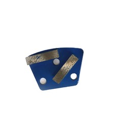 1 Piece Diamond Grinding Shoes, 30 Grit Fan-Shaped 2 Blades Metal Binding Diamonds for Concrete and Terrazzo Floors, Blue