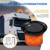 Yuanjoy LED Beacon, 12V/24V Yellow Warning Light with Magnet for