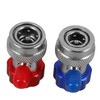 Zerodeko 1 Pair Automotive Air Conditioning Couplers Quick Couplers for