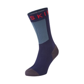 SEALSKINZ | Scoulton | Unisex Waterproof Warm Weather Mid Length Bamboo Lined Sock | Seamless, Thin & Comfortable | Hydrostop to Block Water Penetration