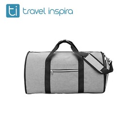travel inspira,   Carnival capsule bag ,Convertible Travel Suit Bag, Jenni Bag, Carry-On Garment Duffel Bag for Men and Women - 2 in 1 Hanging Suitcase Suit Business Travel Bag - Color: Gray