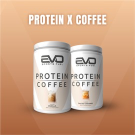EVO SPORTS FUEL EVO SPORTS FUEL Protein Coffee | Vanilla | 800g | Cremiger High Protein-Kaffee mit bis zu 29 g eiweiss pro Portion | Iced Coffee Whey Protein Pulver | gepr1fte Qualit?t | Made in Germany (1er Pack)