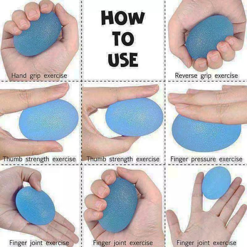 Seven Mine Pelotas De Gel Forma Huevo Rehabilitación Ejercicio 3pzas