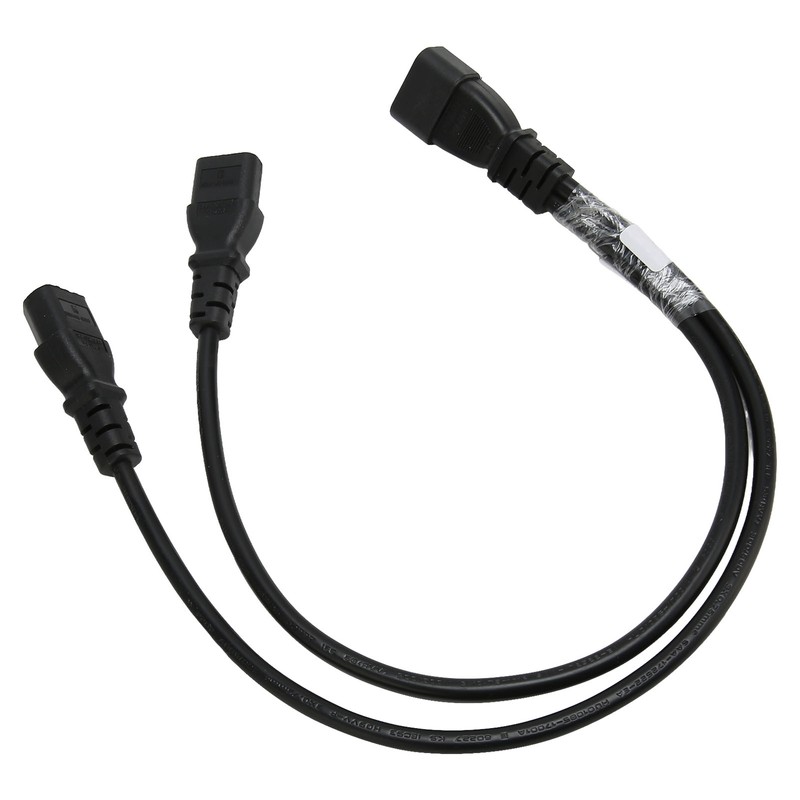 Single C14 to Dual 5 15R C13 Cord Short Power