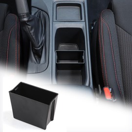 Daeiclru Center Console Cup Holder Divider Stroage Box Compatible with Subaru WRX 2022 2023 2024, Cup Holder Storage Box Organizer Cup Drink Holder Storage Box ABS Insert Accessories