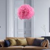 Feather Pendant Droplight Hanging Lamp for Living Room Exhibition Hall