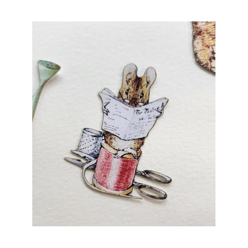 Beatrix Potter Illustrations, Decorative Photo Paper Cut Outs, Rabbits, Squirrels,