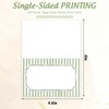 Whaline 100 Pcs Sage Green Place Cards Stripes Tented Card