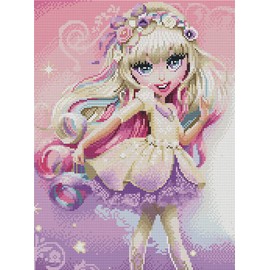 Abillyn Embroidery Cross Stitch Kits Beautiful Little Princess Stamped with Printed Pattern Starter Kit (Princess)