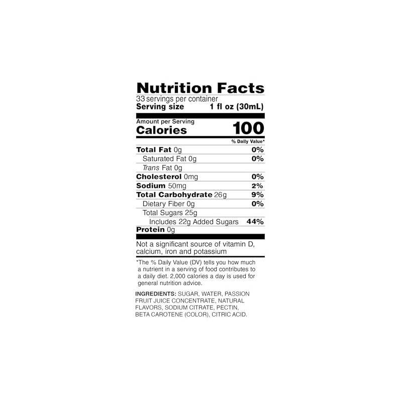 Monin - Passion Fruit Purée | Premium Purée for Cocktails,