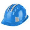 Construction Site Protective Cap Ventilate ABS Hard Hat Reflective Stripe